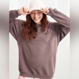 AERIE The Sweat Everyday Cozy Crew Neck Sweatshirt